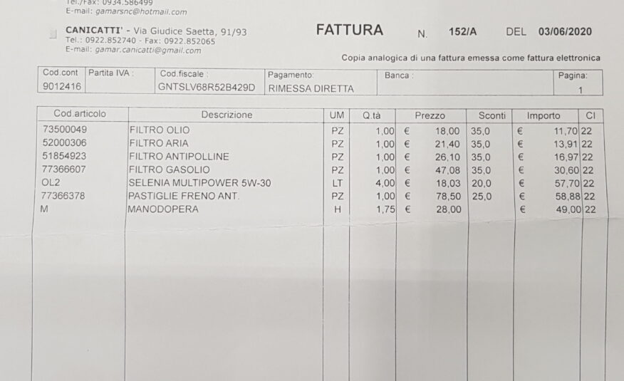 FIAT PANDA 1.3 95cv 2016
